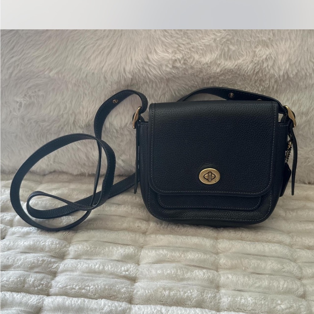 Coach Black Leather Crossbody Bag